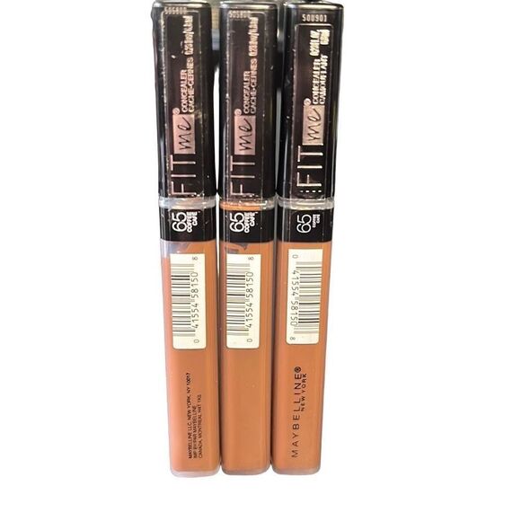 Lot of 3 65 Coffee Maybelline Fit Me! Concealer Concealers - Picture 1 of 2
